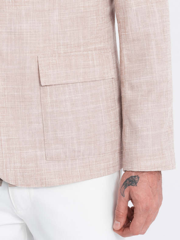 Ombre Clothing Blazer beige da uomo Ombre Clothing