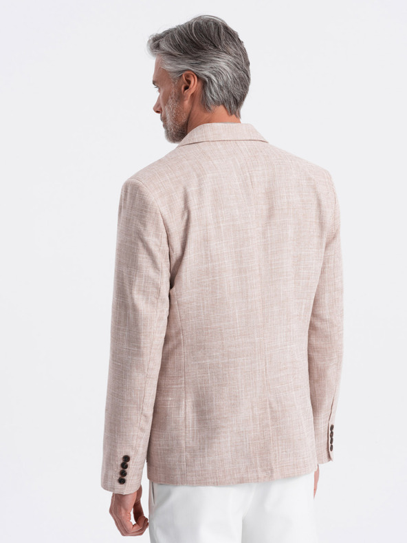 Ombre Clothing Blazer beige da uomo Ombre Clothing