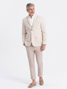 Ombre Clothing Blazer crema da uomo Ombre Clothing