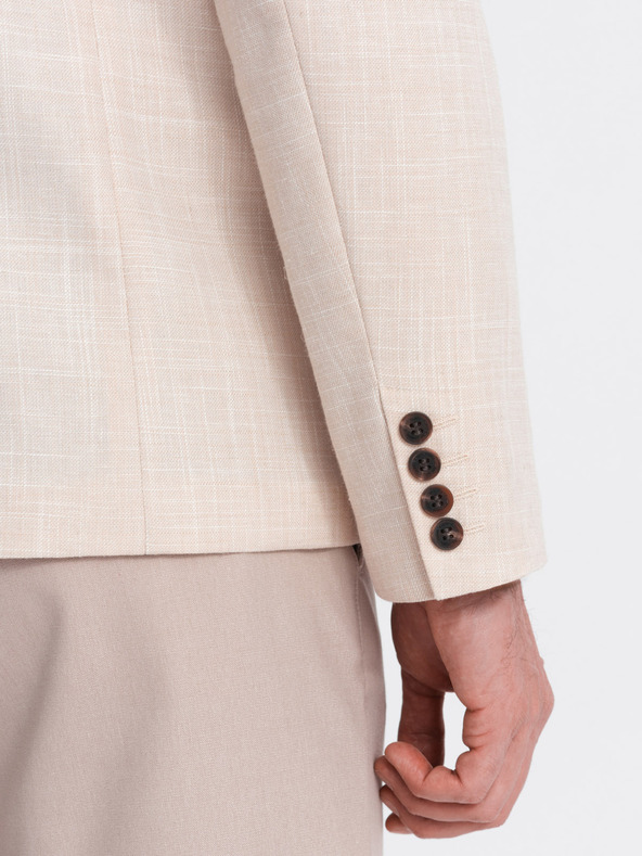 Ombre Clothing Blazer crema da uomo Ombre Clothing