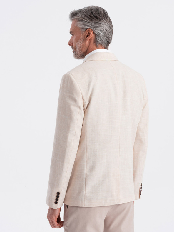 Ombre Clothing Blazer crema da uomo Ombre Clothing
