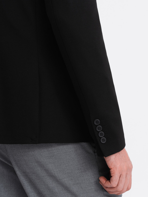 Ombre Clothing Blazer nero da uomo con tasche Ombre Clothing