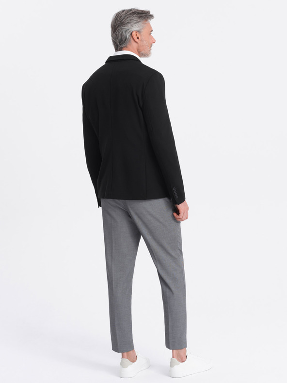 Ombre Clothing Blazer nero da uomo con tasche Ombre Clothing