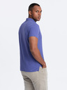 Ombre Clothing Polo basic da uomo viola Ombre Clothing