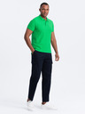 Ombre Clothing Polo basic verde da uomo Ombre Clothing