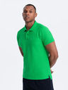 Ombre Clothing Polo basic verde da uomo Ombre Clothing
