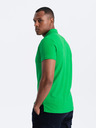 Ombre Clothing Polo basic verde da uomo Ombre Clothing