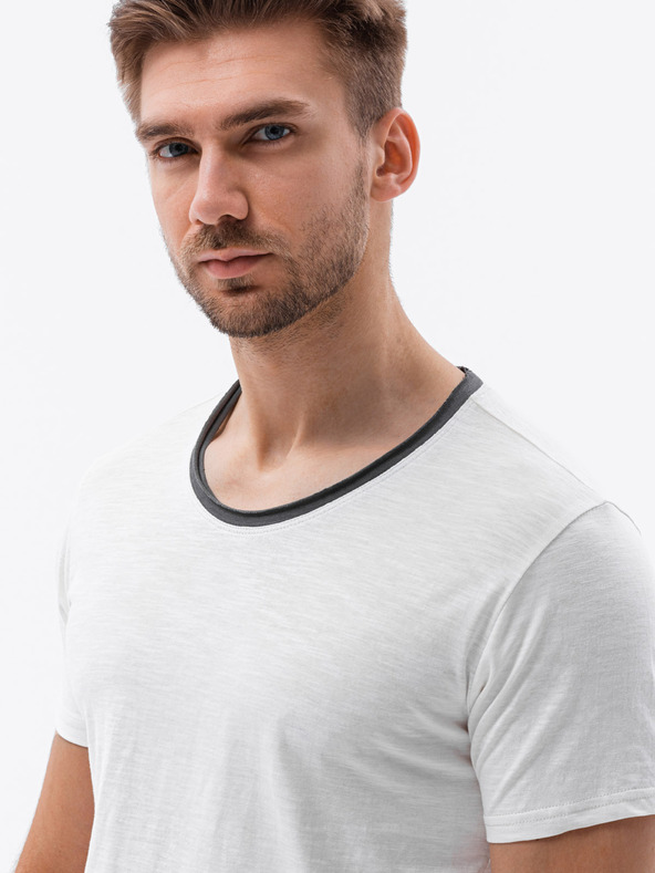 Ombre Clothing Maglietta da uomo crema Ombre Clothing