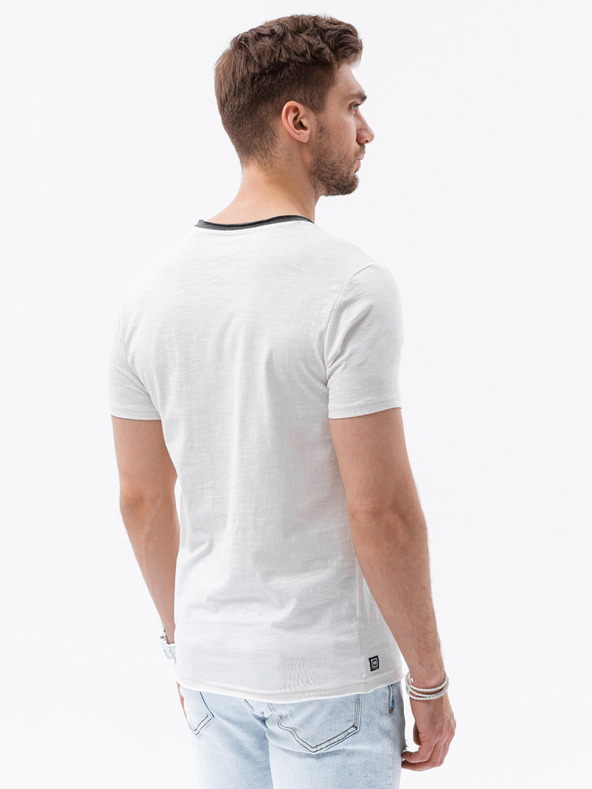 Ombre Clothing Maglietta da uomo crema Ombre Clothing