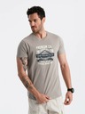 Ombre Clothing Maglietta stampata San Francisco da uomo grigia Ombre Clothing