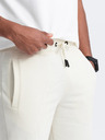 Ombre Clothing Pantaloncini della tuta basic da uomo color crema Ombre Clothing