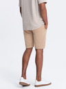 Ombre Clothing Pantaloncini basic da uomo beige Ombre Clothing