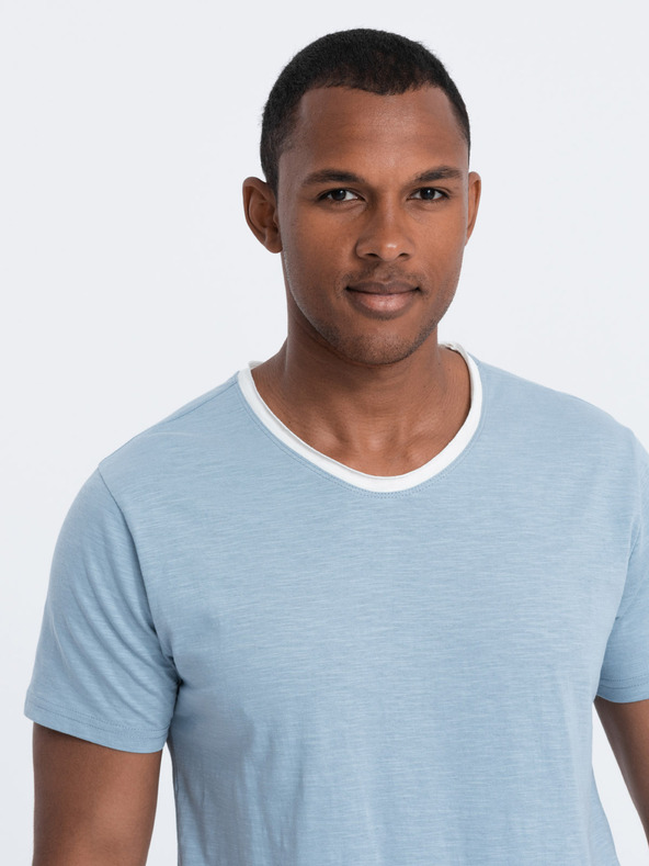 Ombre Clothing Camicia blu da uomo Ombre Clothing