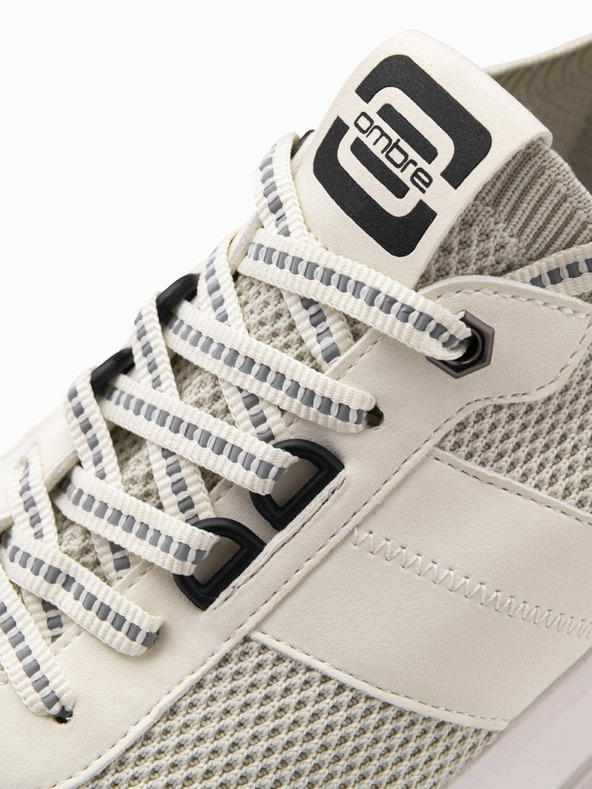 Ombre Clothing Sneakers slip-on beige da uomo Ombre Clothing