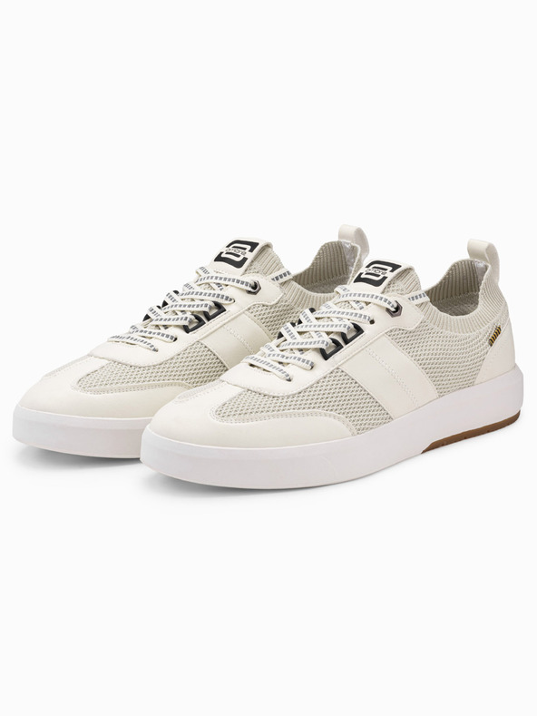 Ombre Clothing Sneakers slip-on beige da uomo Ombre Clothing