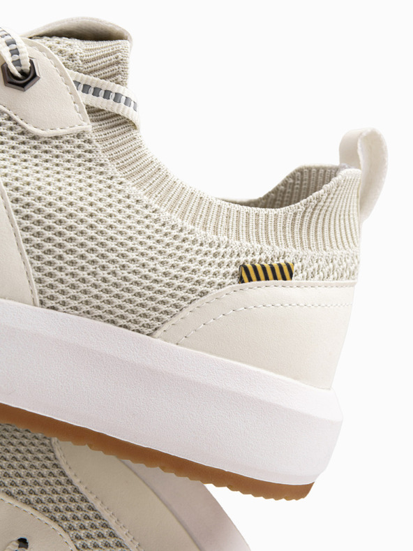 Ombre Clothing Sneakers slip-on beige da uomo Ombre Clothing