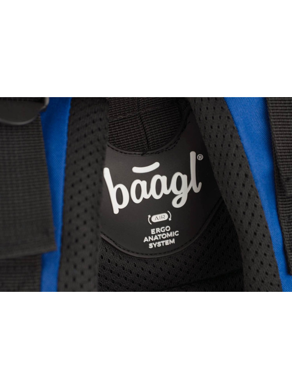 BAAGL  Zaino scuola blu cubo neon Baagl