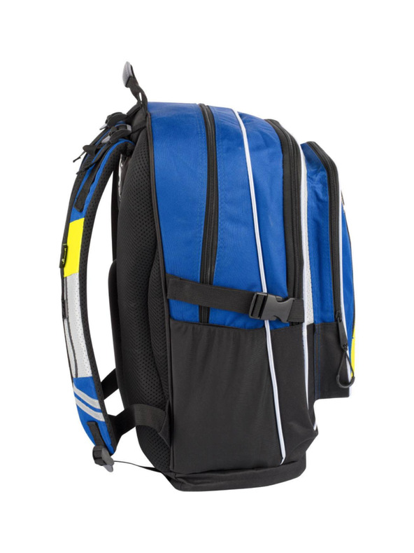 BAAGL  Zaino scuola blu cubo neon Baagl