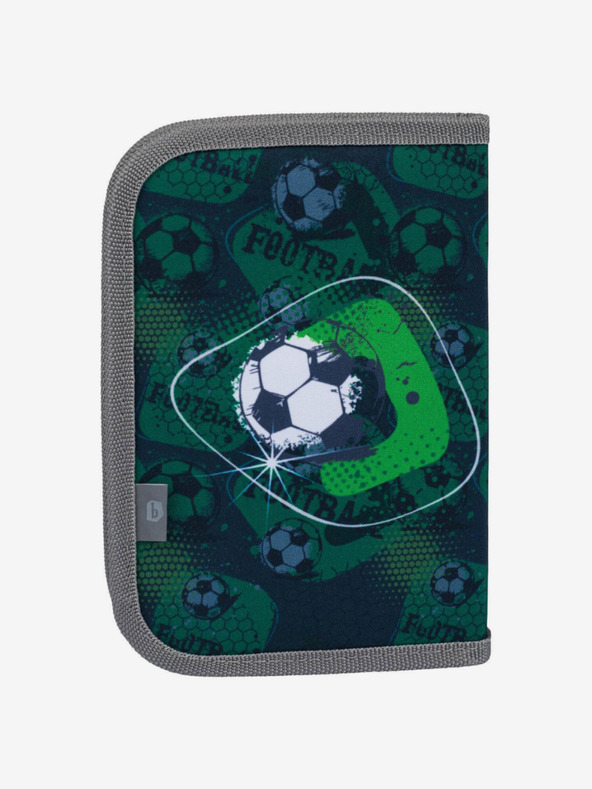 BAAGL  Astuccio scuola verde a un piano Baagl Football