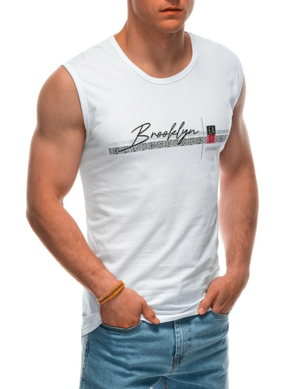 Edoti Boxer da uomo con stampa - bianco EDOTI