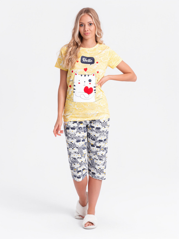 Edoti Pigiama da donna - giallo EDOTI