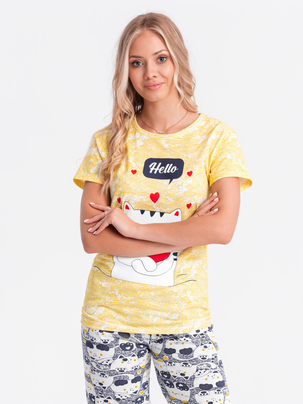 Edoti Pigiama da donna - giallo EDOTI