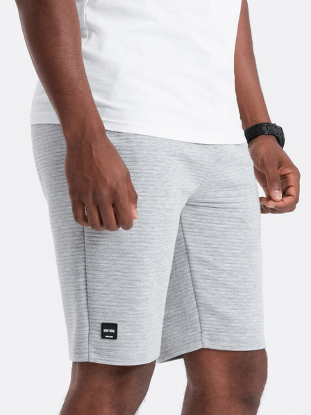 Ombre Clothing Ottoman Ombre Clothing Pantaloni corti felpati lavorati a maglia da uomo