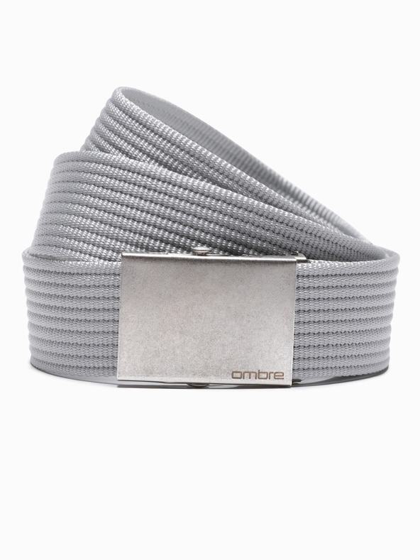 Ombre Clothing Cintura in tessuto da uomo - Grigio A029 Ombre Clothing
