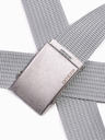 Ombre Clothing Cintura in tessuto da uomo - Grigio A029 Ombre Clothing
