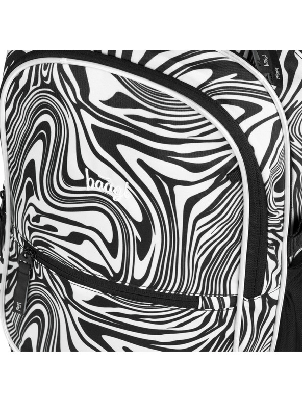 BAAGL  Zaino scuola nero Baagl Core Mixture