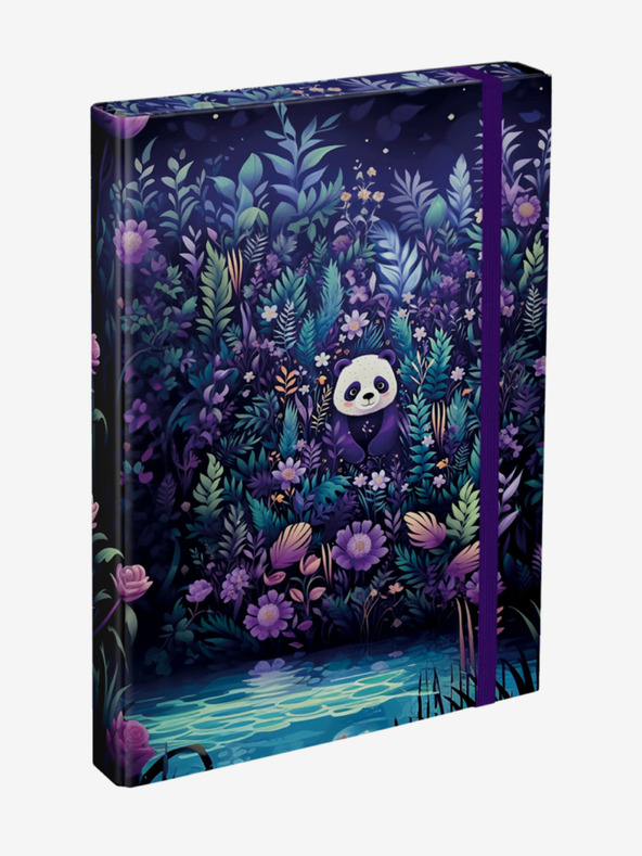 BAAGL  Copertine viola per quaderni di scuola A4 Baagl Jungle Panda