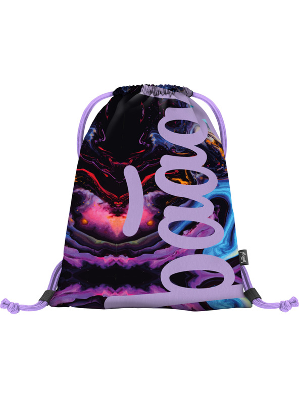 BAAGL  Set scuola viola - zaino, astuccio, borsa Baagl Core Marble