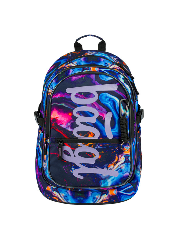 BAAGL  Set scuola viola - zaino, astuccio, borsa Baagl Core Marble