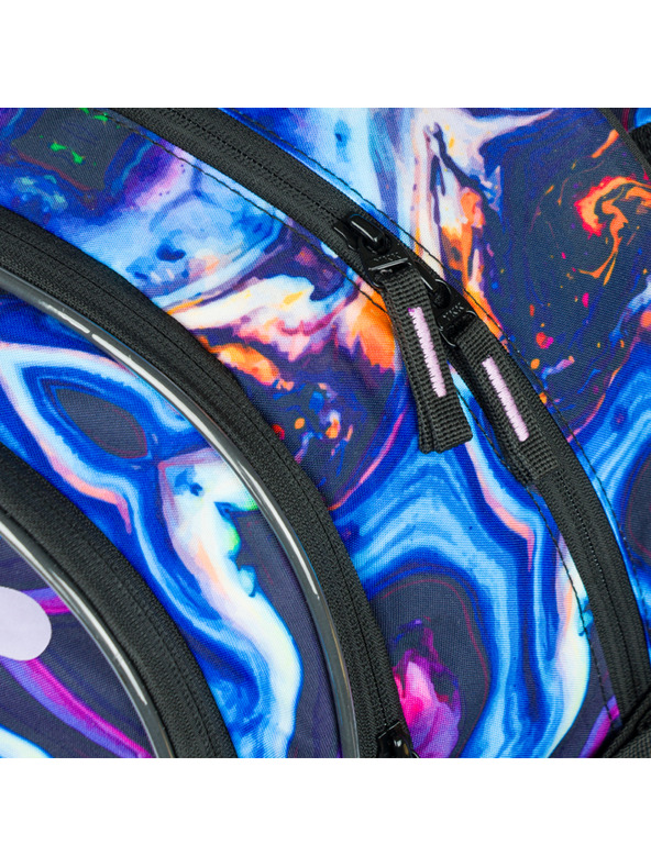 BAAGL  Set scuola viola - zaino, astuccio, borsa Baagl Core Marble