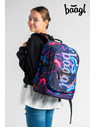 BAAGL  Set scuola viola - zaino, astuccio, borsa Baagl Core Marble