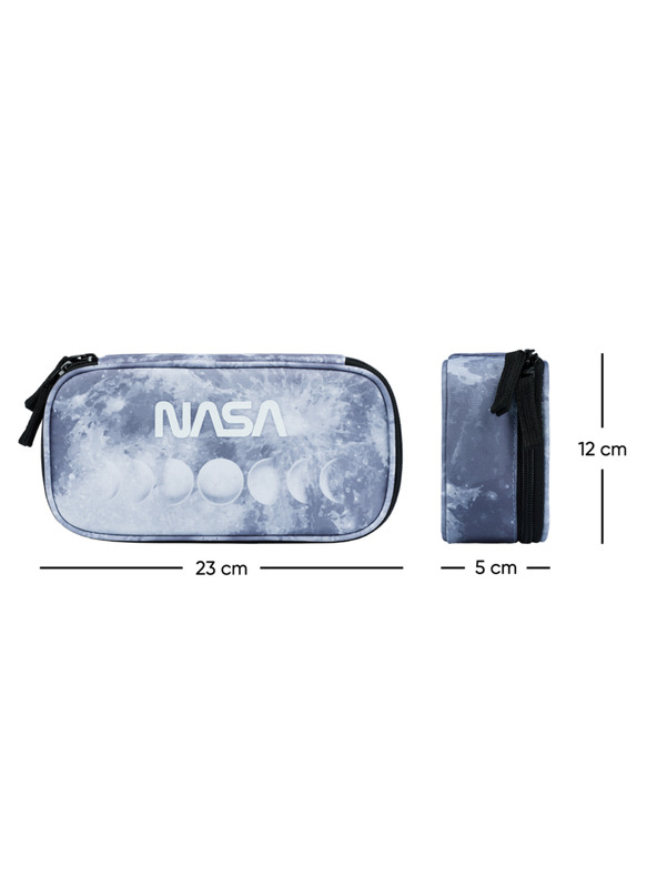 BAAGL  Astuccio scuola grigio Baagl NASA Grigio