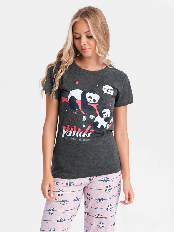 Edoti Pigiama da donna - grafite EDOTI