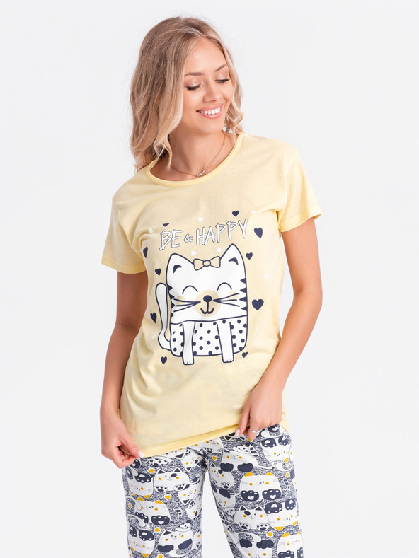 Edoti Pigiama da donna - giallo EDOTI