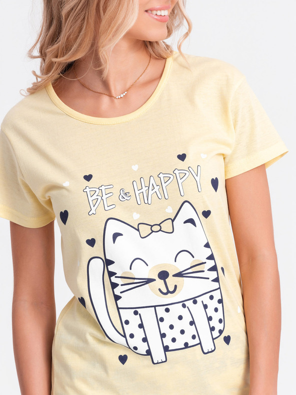 Edoti Pigiama da donna - giallo EDOTI