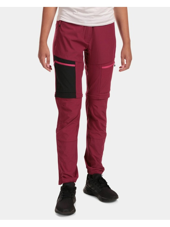 Kilpi Pantaloni staccabili da donna Kilpi HOSIO-W Rosso scuro