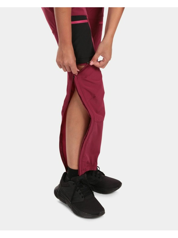 Kilpi Pantaloni staccabili da donna Kilpi HOSIO-W Rosso scuro