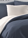 Kvalitex LUXURY COLLECTION biancheria da letto in raso 140x200, 70x90cm grigio scuro / bianco