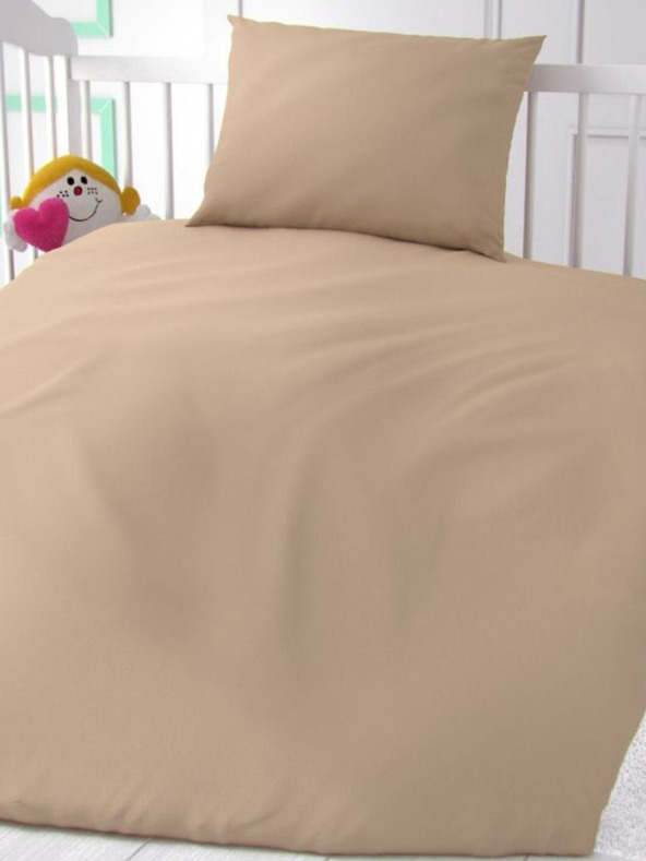 Kvalitex Lenzuolo per lettino in cotone beige