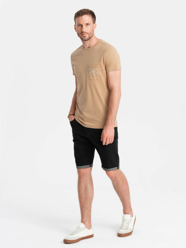 Ombre Clothing Maglietta da uomo in cotone con stampa tascabile Ombre Streetstyle Ombre Clothing