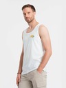 Ombre Clothing Canotta da uomo in cotone stampato Summer Vibe Abbigliamento Ombre