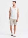 Ombre Clothing Canotta da uomo in cotone stampato Summer Vibe Abbigliamento Ombre