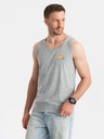 Ombre Clothing Canotta da uomo in cotone stampato Summer Vibe Abbigliamento Ombre