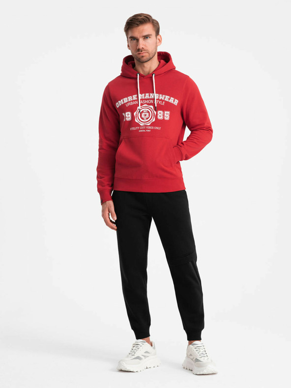 Ombre Clothing Felpa da uomo con stampa canguro Ombre Clothing