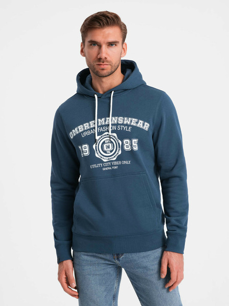 Ombre Clothing Felpa da uomo con stampa canguro Ombre Clothing