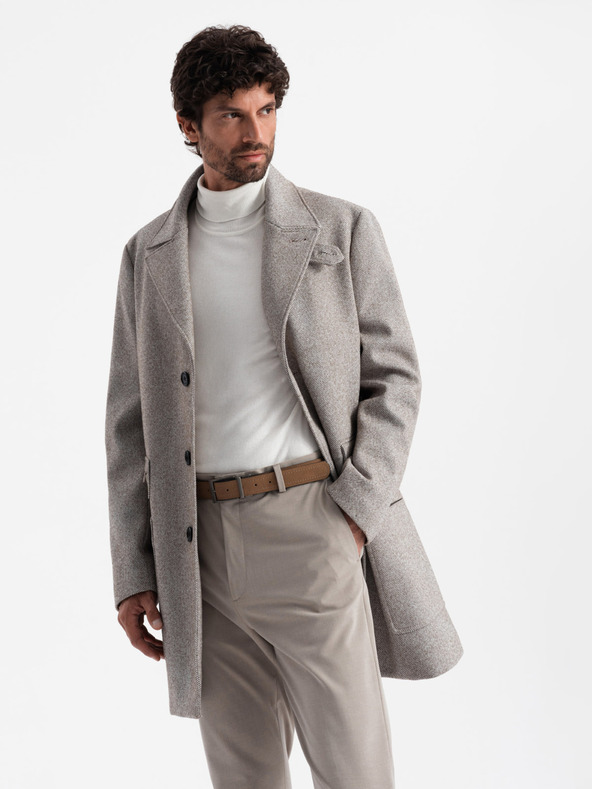 Ombre Clothing Cappotto monopetto da uomo Ombre Clothing